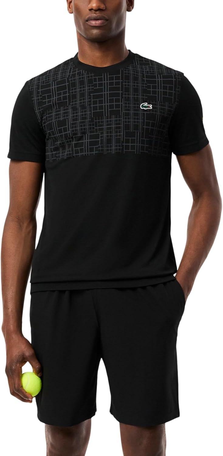 Мужские шорты Lacoste Sport Tennis X Novak Djokovic, Black/Gold — фото 4