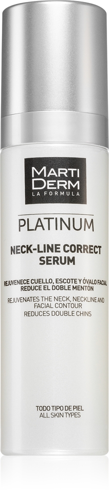 

Интенсивная укрепляющая сыворотка для линии шеи Platinum Neck-line Correct Serum для укрепления мышц шеи и подбородка Martiderm, 50 мл
