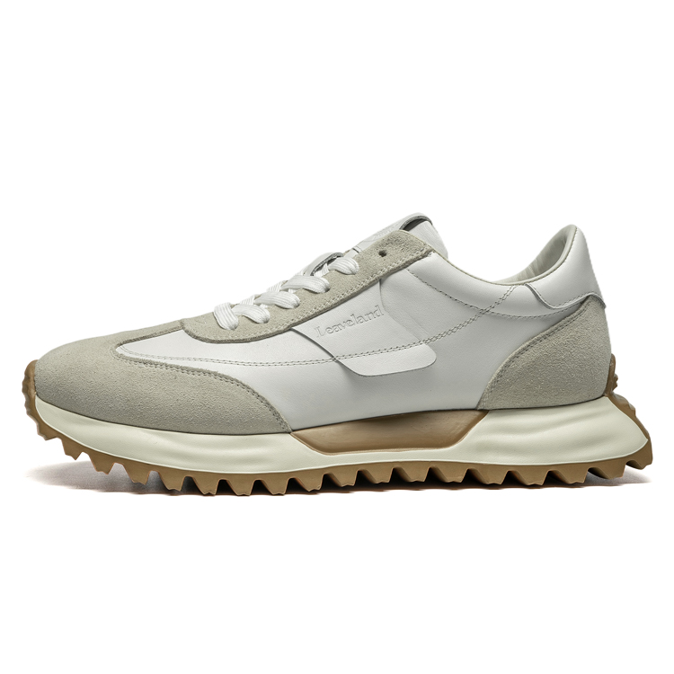 

Низкие повседневные туфли для мужчин LEAVELAND, White/Gray