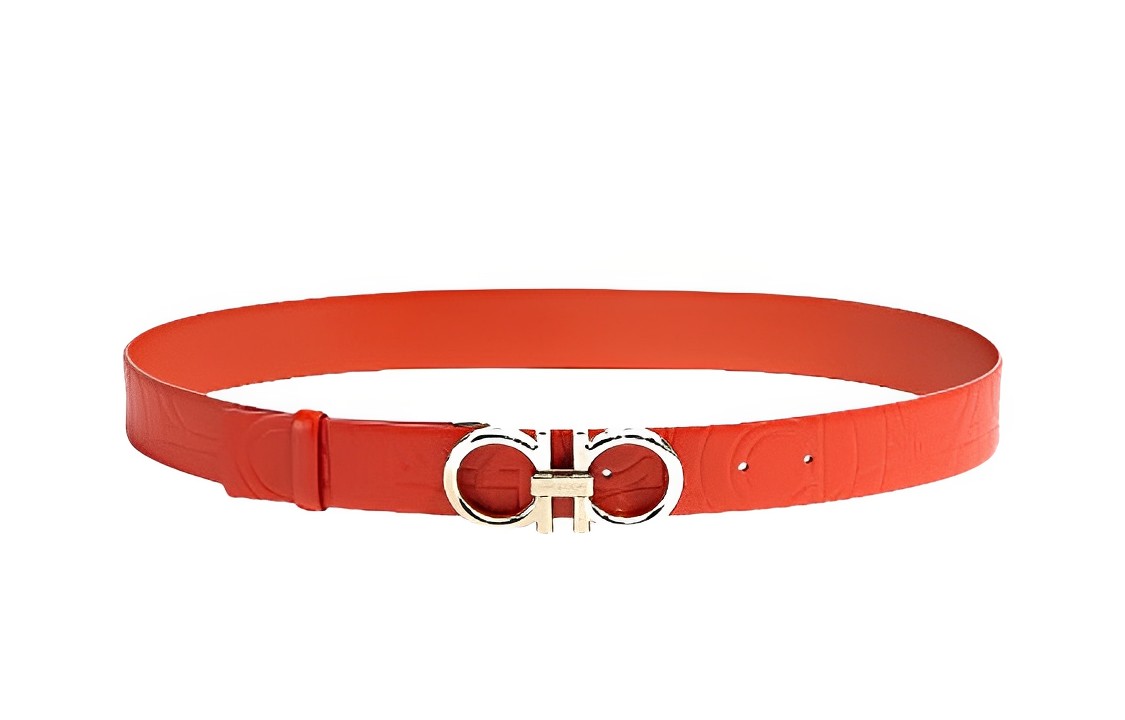 

Ferragamo Кожаный женский ремень шириной 3.5 см, Red
