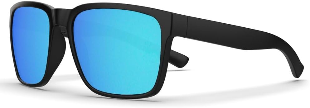 

Солнцезащитные очки для мужчин и женщин, увеличенного размера, из материала TR90, сверхлегкие, с защитой от УФ-излучения UV400, модные солнцезащитные очки LOVQZAOF, B3 Black Blue