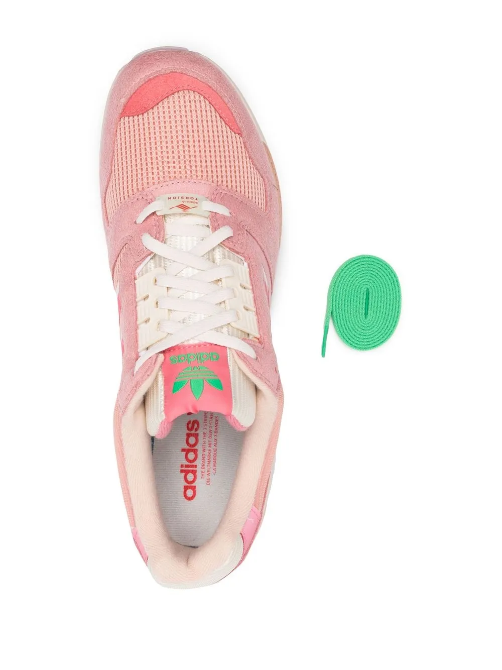 Кроссовки ZX 8000 на шнуровке adidas, розовый — фото 4