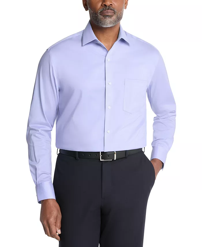 

Мужская классическая рубашка с отложным воротником Ultra Wrinkle Free Regular Fit Van Heusen, фиолетовый