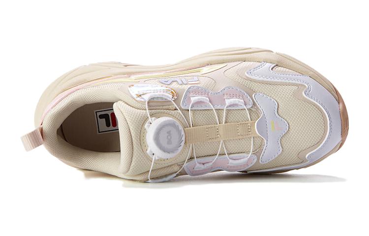 FILA KIDS Детские кроссовки для бега с антискользящей амортизацией, бежевые, для подростков — фото 3