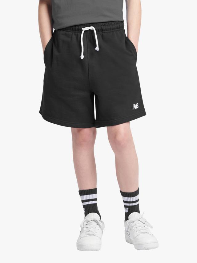 

Детские шорты French Terry с маленьким логотипом New Balance, Caviar