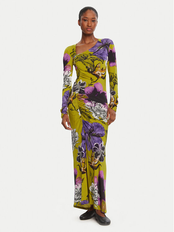 

Повседневное платье slim fit Neckline Lacroix 25WWVK37 Desigual, зеленый