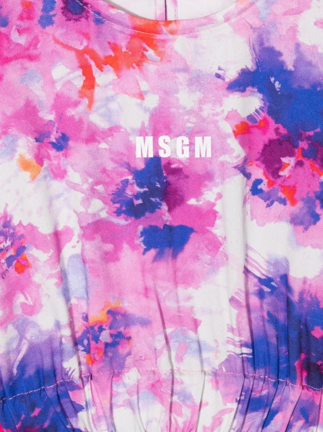 Футболка с принтом тай-дай MSGM Kids — фото 3