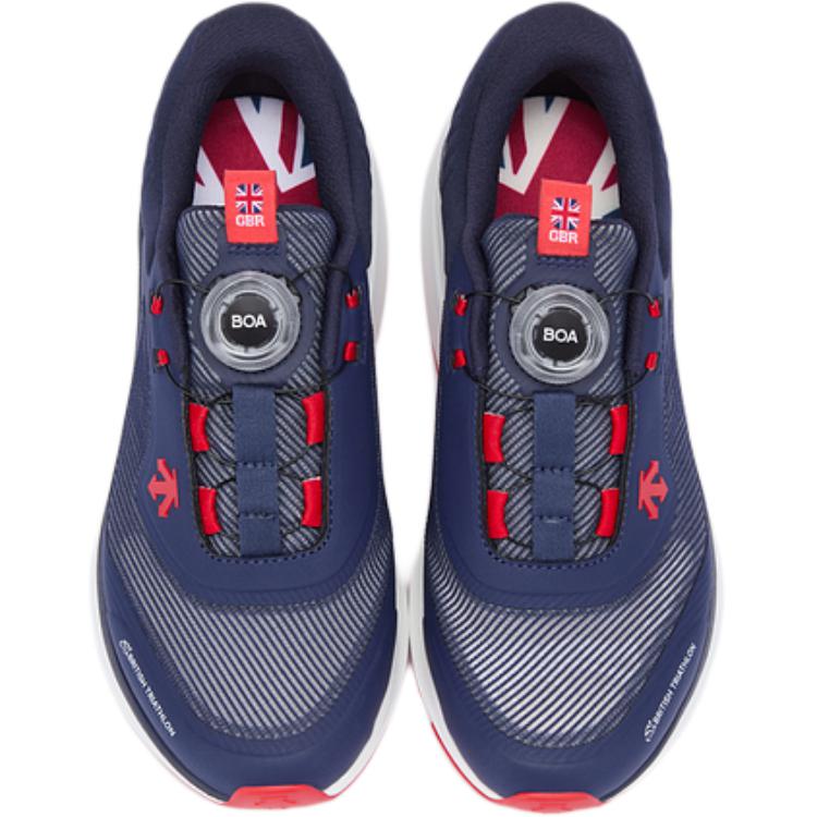 DESCENTE Кроссовки для бега RUNNING Collection с низким верхом, противоскользящие, износостойкие, синие — фото 3