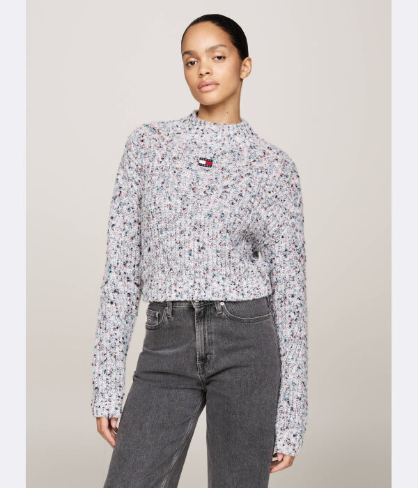 

Свитер Cropped fit Tommy Jeans, мультиколор