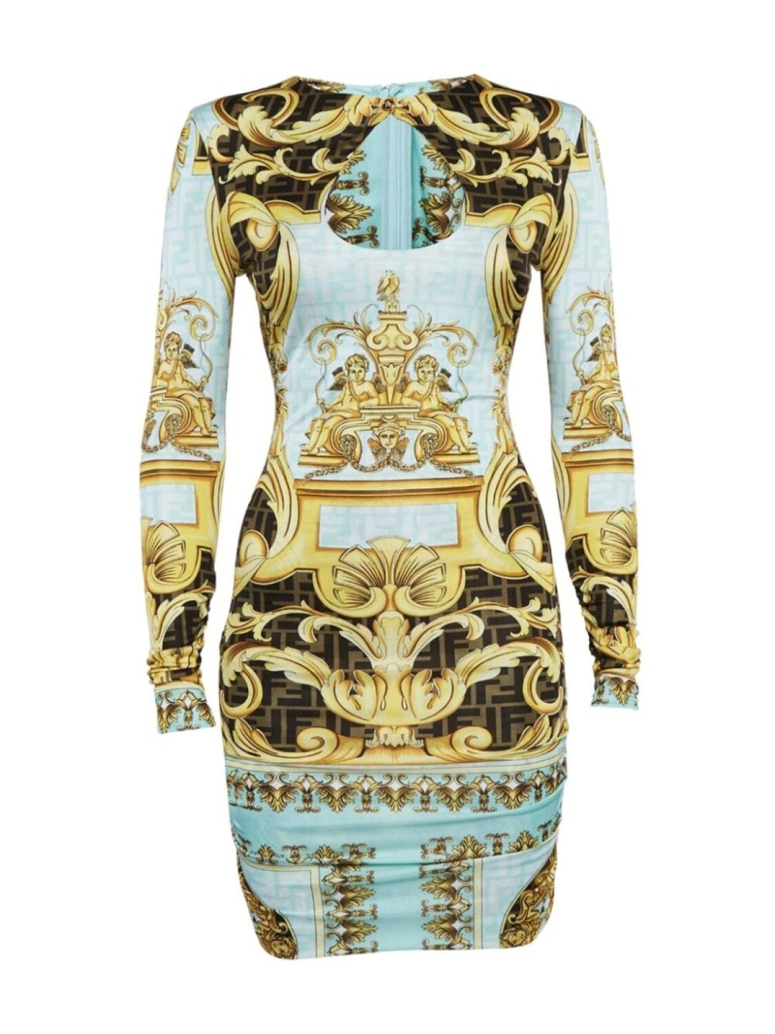 

Мини-платье Fendace Gold Baroque FENDI, синий