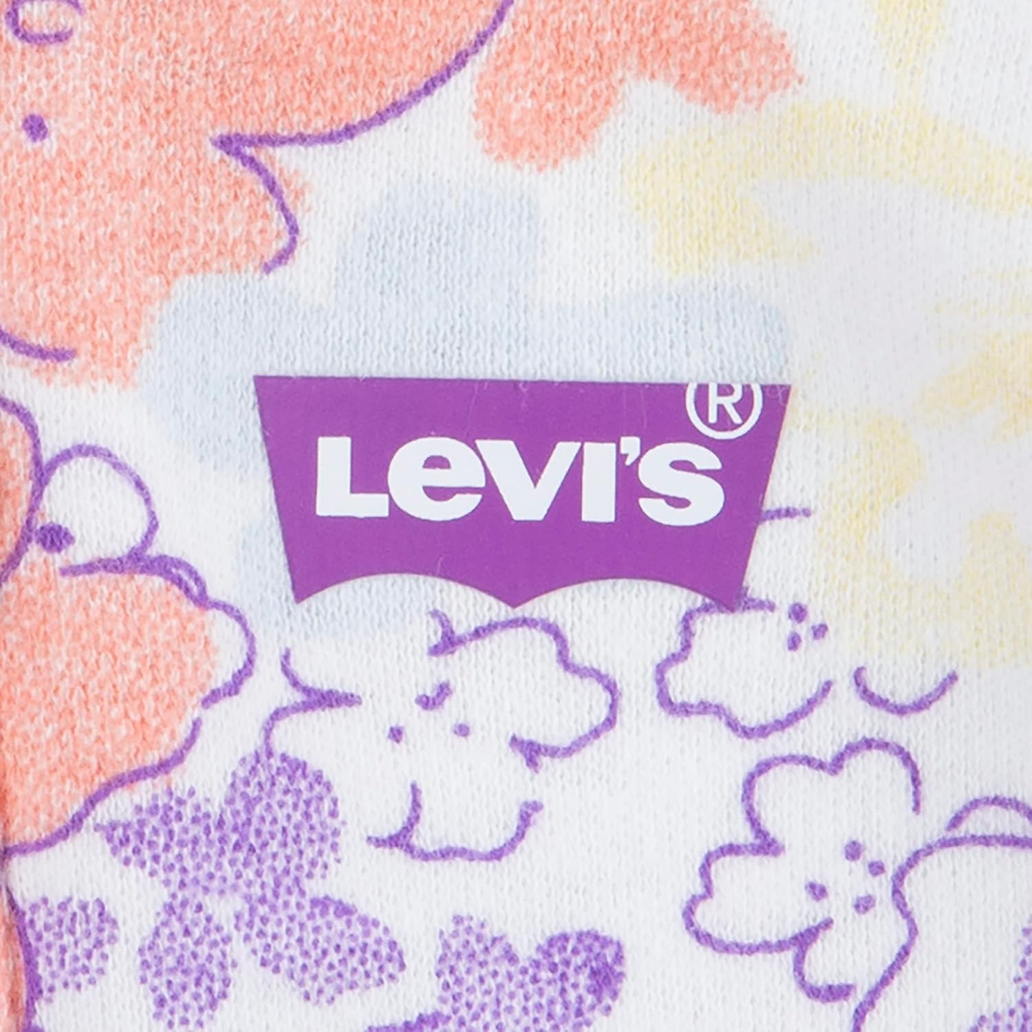 Комбинезон Levi's унисекс для малышей с длинными рукавами и стопами, Floral Blooms — фото 3