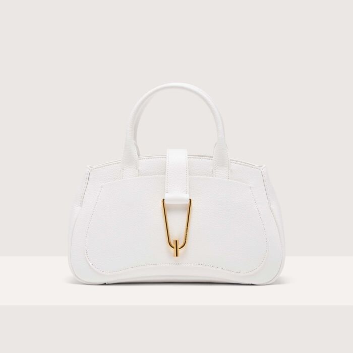 

Сумочка из зернистой кожи Coccinelle HIMMA MEDIUM, белый