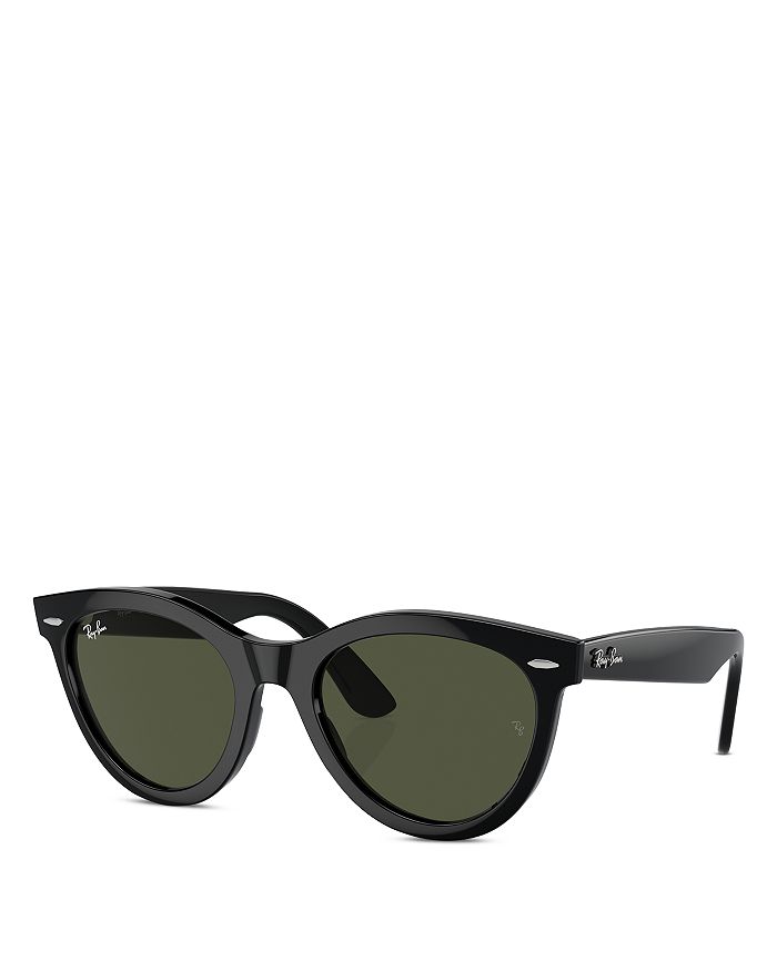 

Солнцезащитные очки Wayfarer Oval, 54 мм Ray-Ban, черный