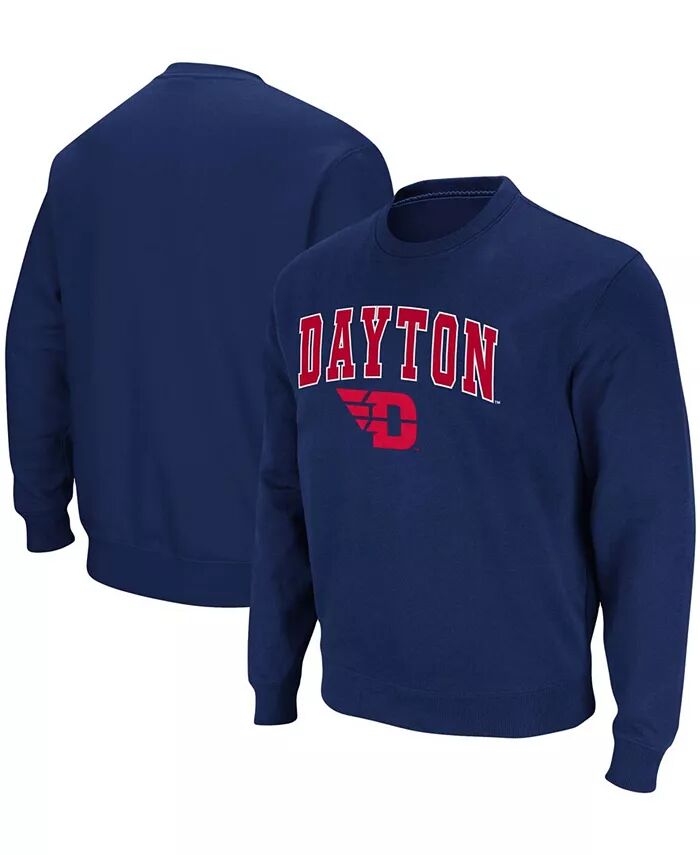 

Мужская темно-синяя толстовка-пуловер Dayton Flyers Arch Logo Tackle Twill Colosseum