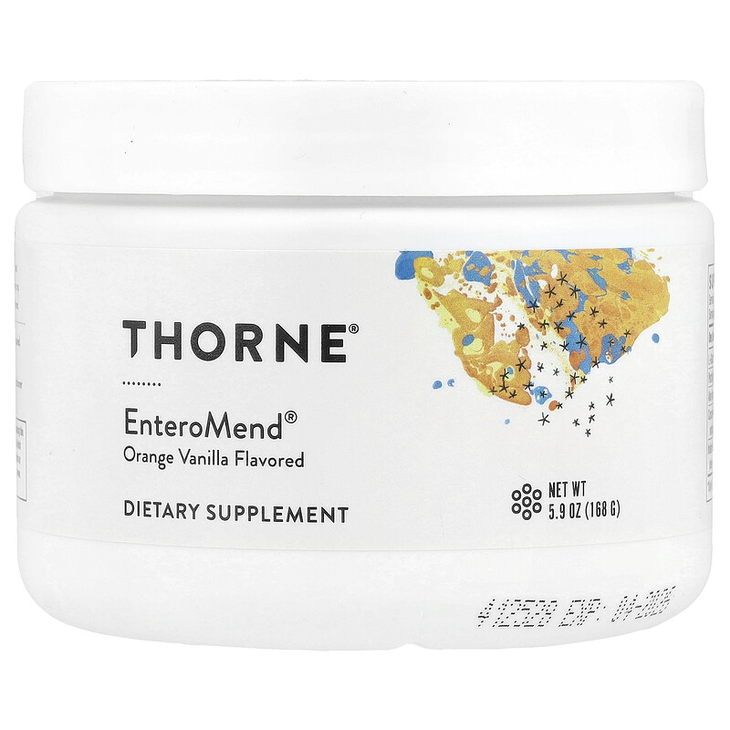 

Thorne, EnteroMend, добавка для здоровья кишечника, со вкусом апельсина и ванили, 168 г (5,9 унции)
