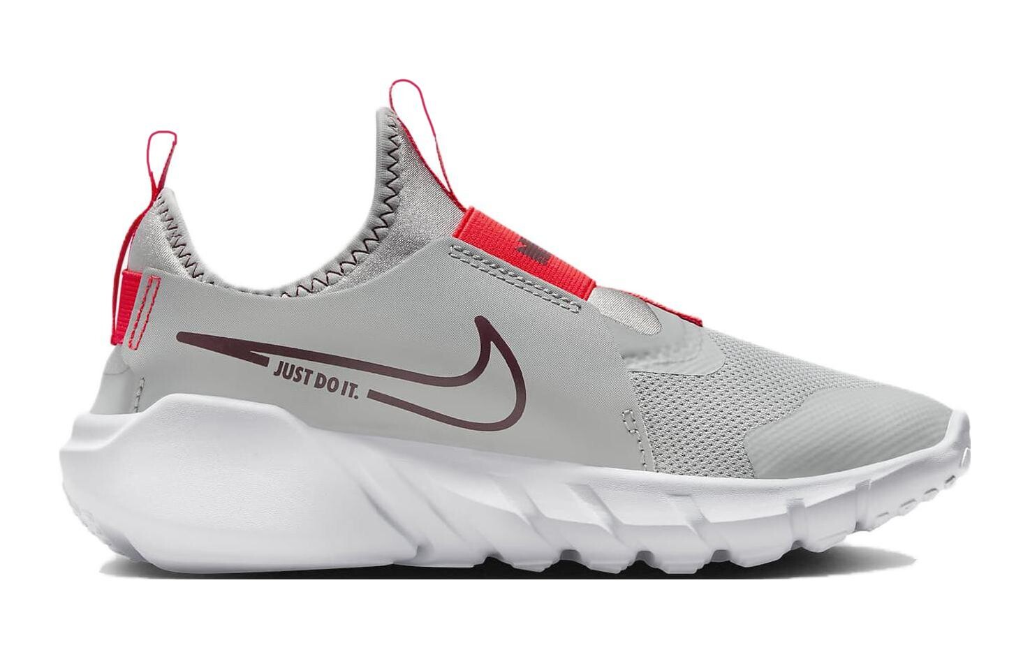 Кроссовки Nike Flex Runner 2 GS 'Light Smoke Team Red', серый — фото 2