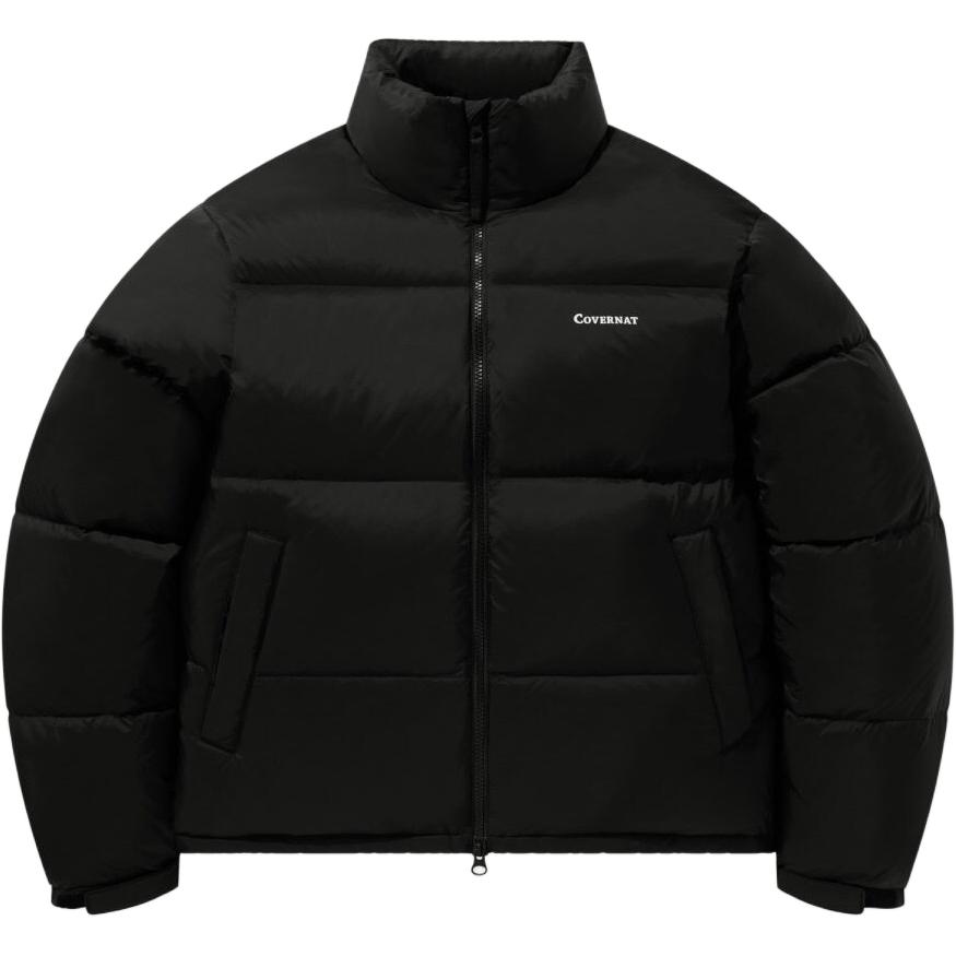 

Covernat Пуховая куртка унисекс, черные, с воротником-стойкой, средней жесткости