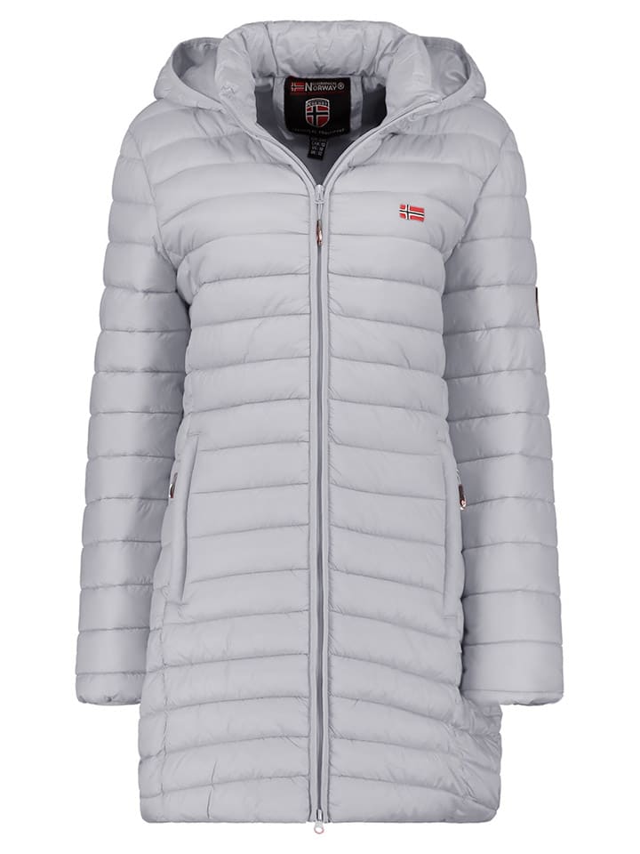 

Стеганое пальто Geographical Norway Steppmantel Atika, светло-серый
