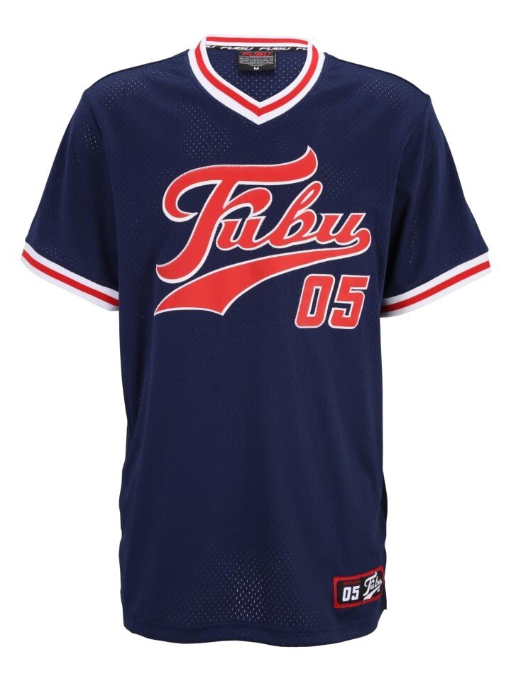 

Футболка FUBU s, цвет navy/red/white