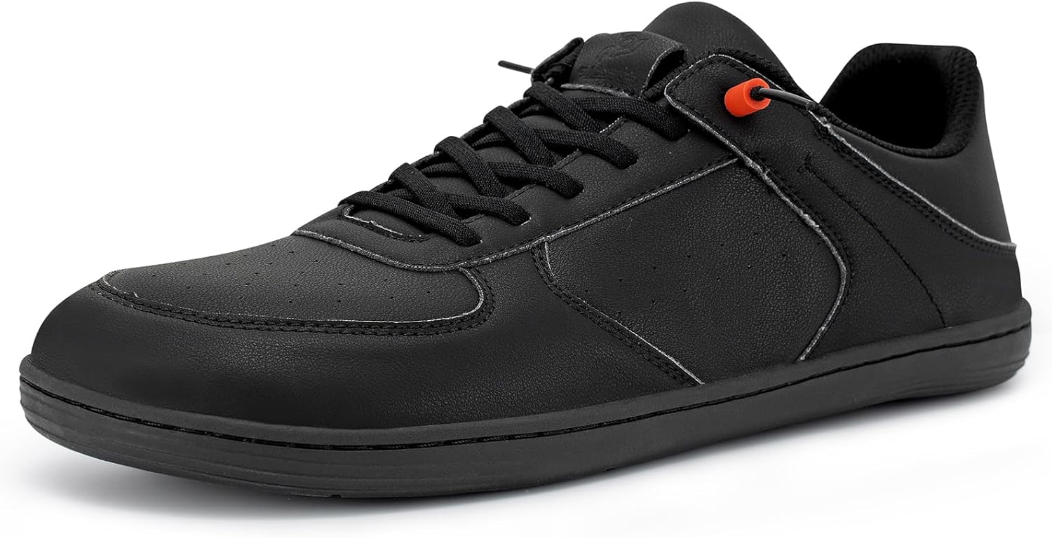 

Мужские туфли Pulltop Barefoot с широкой носовой частью - минималистичные туфли-босоножки, кроссовки без каблука, слайпы для ходьбы, противоскользящие, черный