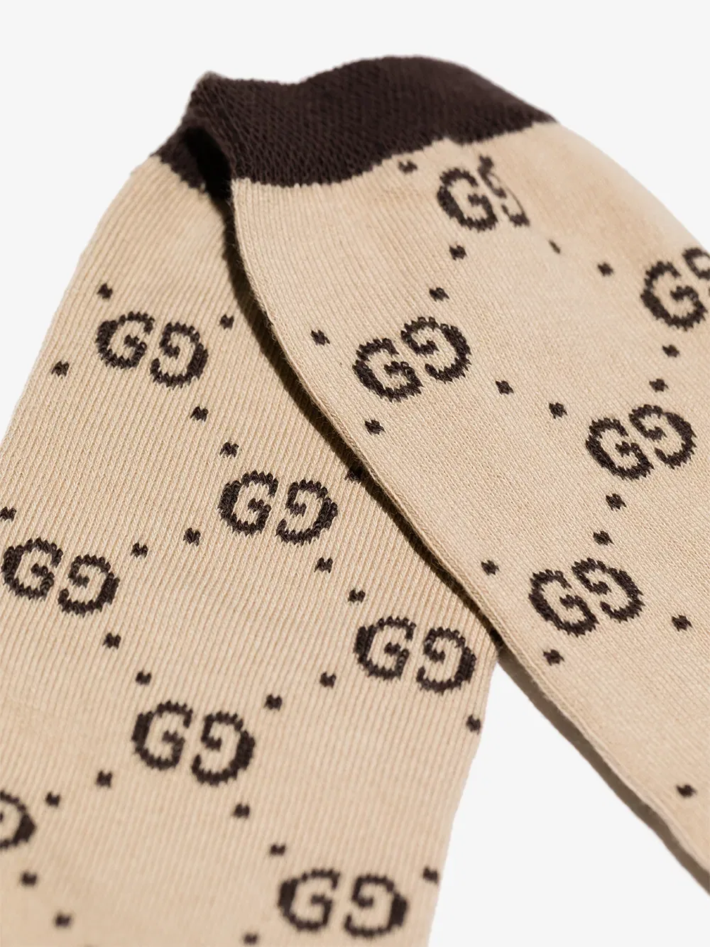 Носки до щиколотки GG Supreme Gucci Kids, нейтральный — фото 3
