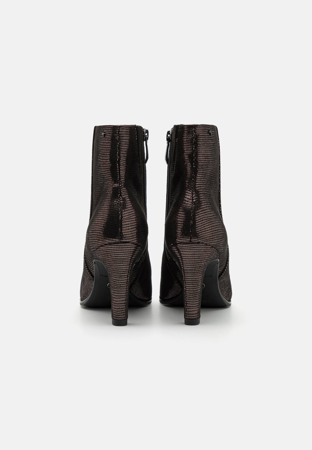 Ботильоны на высоком каблуке Tamaris, цвет Mottled Black