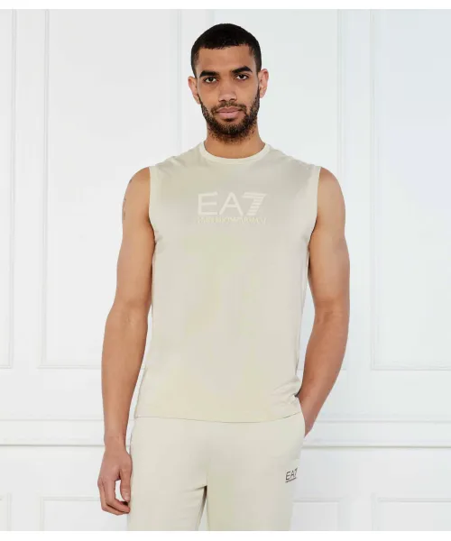 

Майка Regular fit Ea7, бежевый