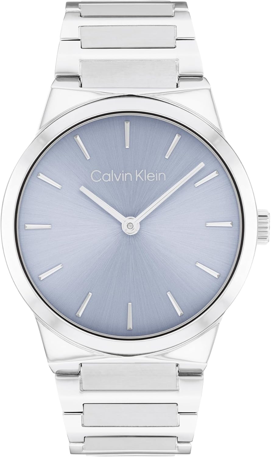 

Женские часы Calvin Klein CK Linear Elegance - кварцевые, тонкие, 36 мм, 2 часа, браслет из нержавеющей стали - модные часы премиум-класса на все случаи жизни - подарок для нее, Blue