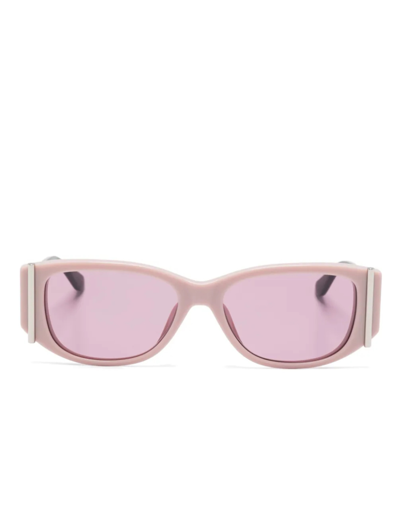 

Alexander McQueen Eyewear солнцезащитные очки в прямоугольной оправе, розовый