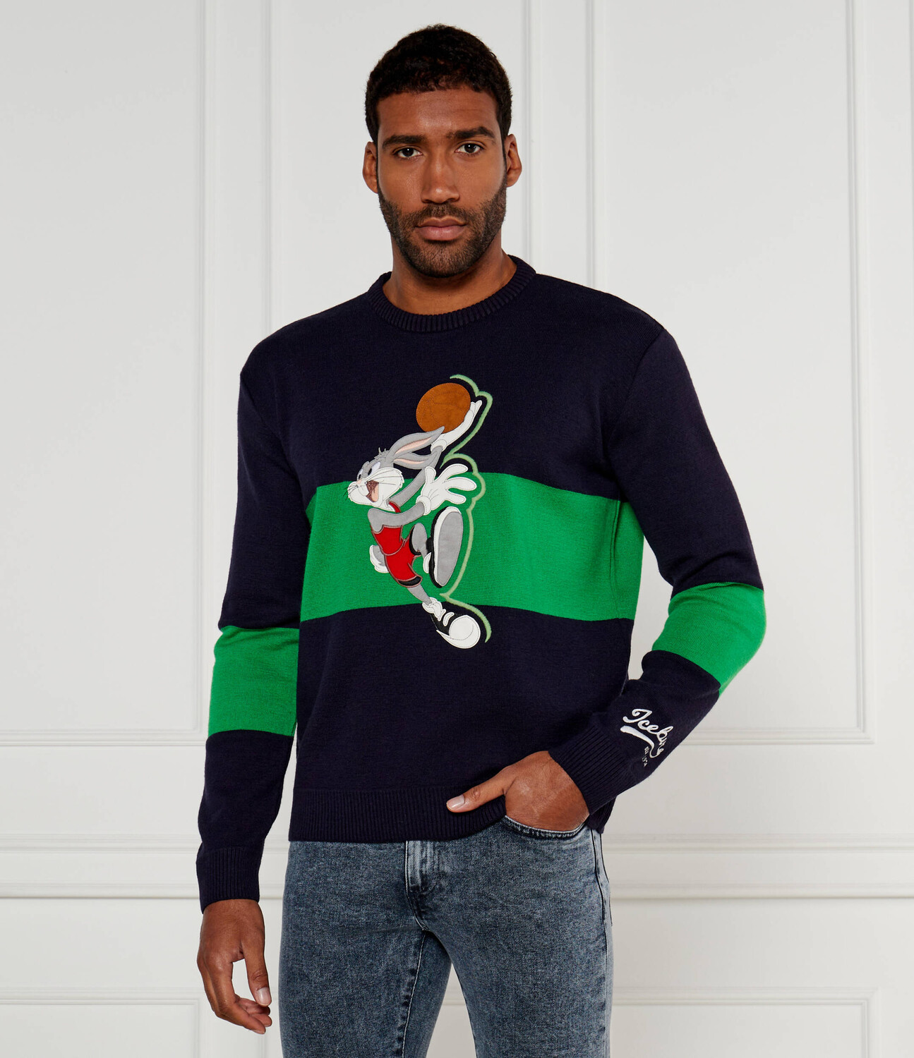 

Свитер Iceberg 50th Anniversary Regular Fit, темно-синий
