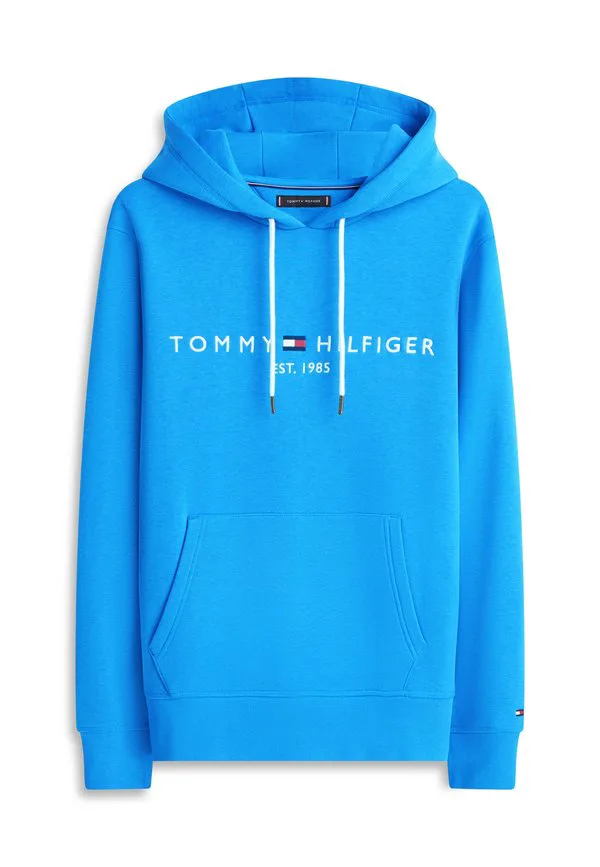 Толстовка с капюшоном из флиса с вышивкой логотипа Tommy Hilfiger, Blue Orbit — фото 4