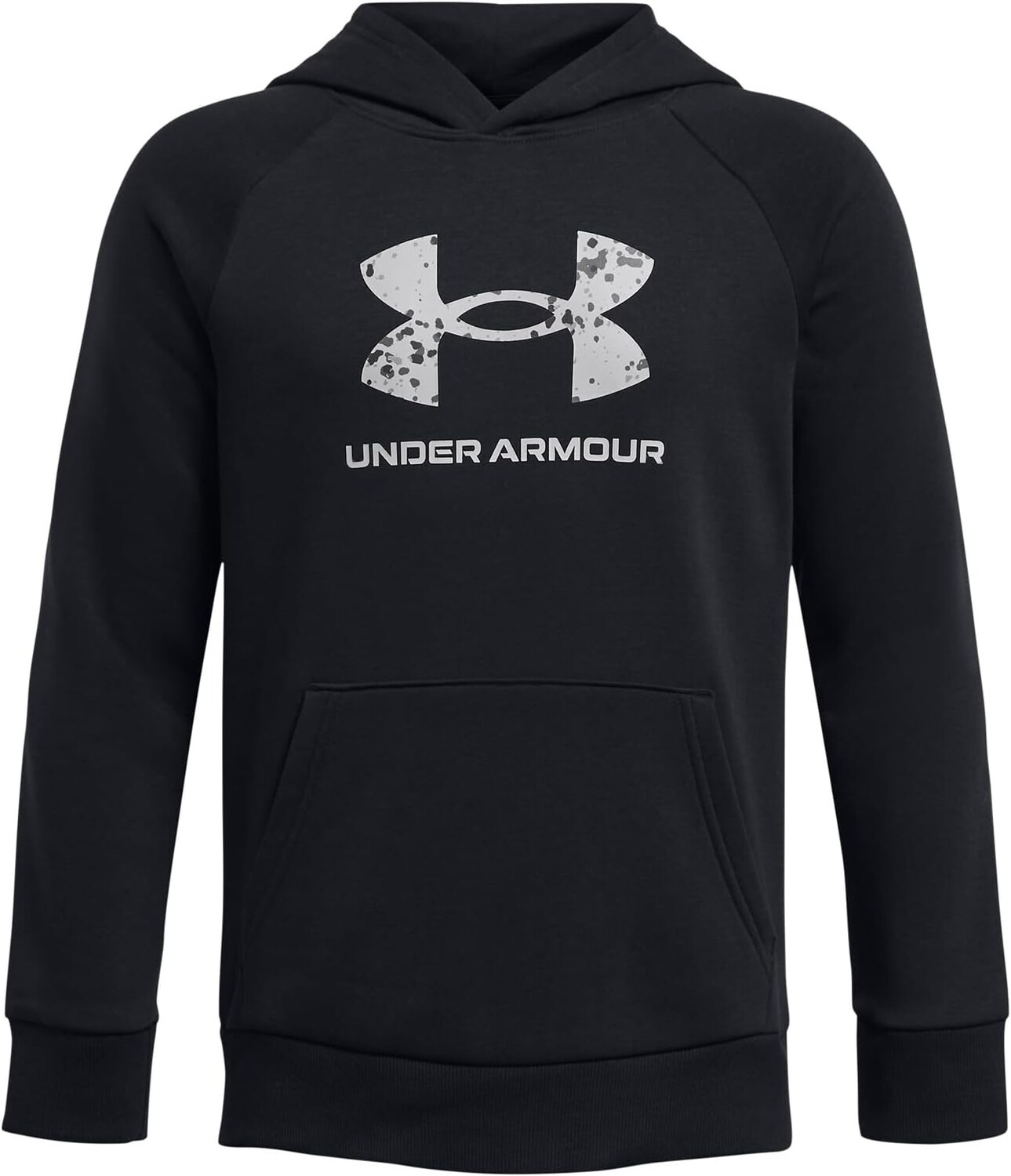 

Худи Under Armour Rival Fleece Big Logo Hoodie, цвет Black/Mod Gray