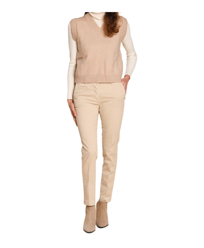 

Бежевые брюки-чинос, зауженный крой. Mason'S, бежевый