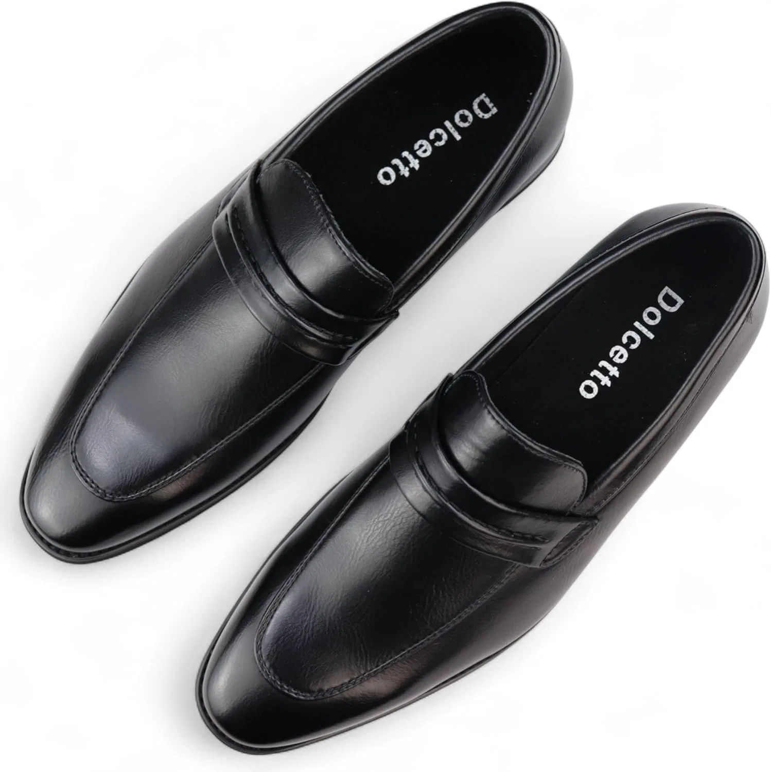 Лоферы мужские Dolcetto Slip-On Loafers, черный Infinity Leather — фото 4