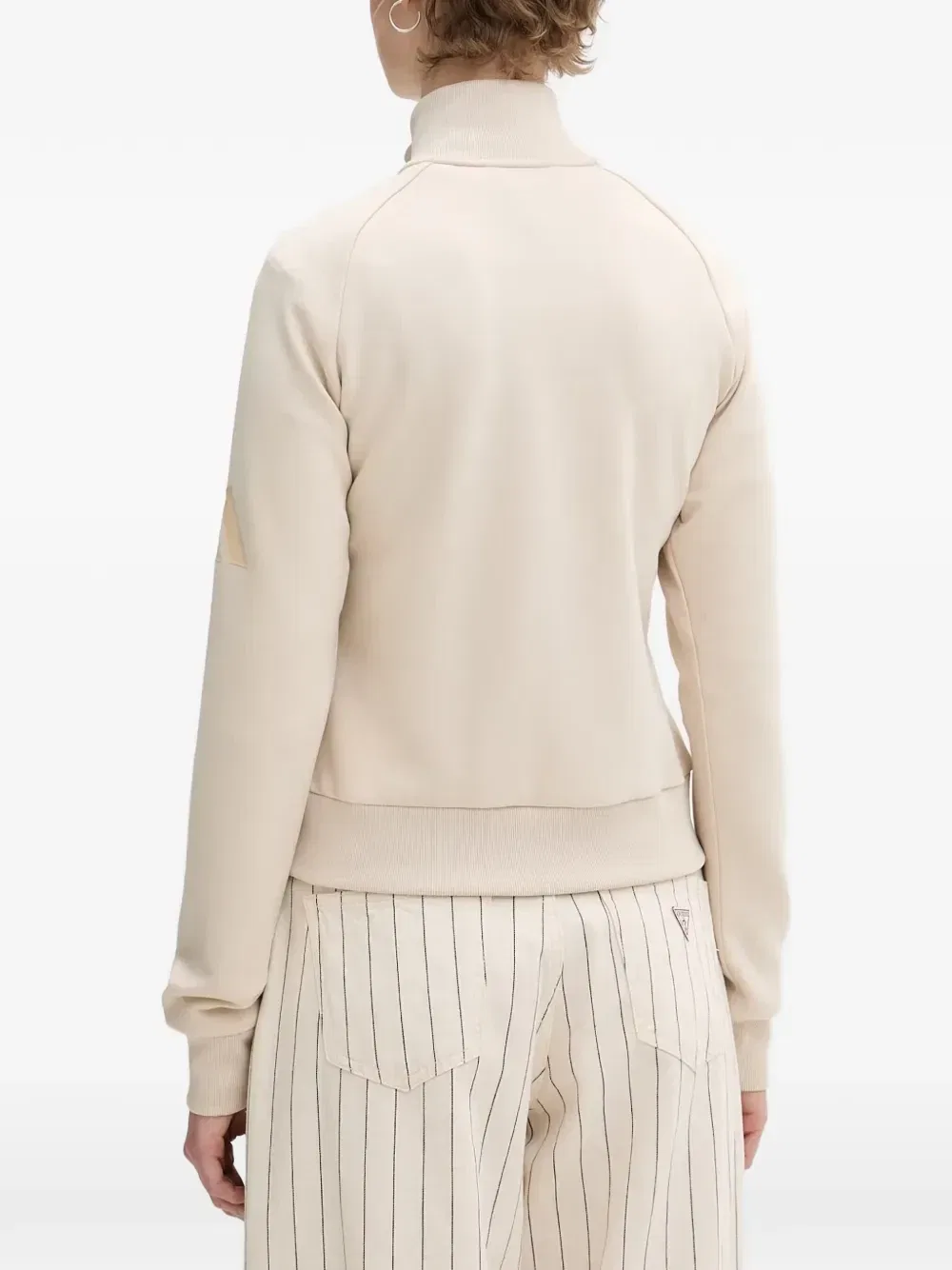 Худи на молнии Soft Luz с нашивкой-логотипом Adidas, бежевый — фото 3