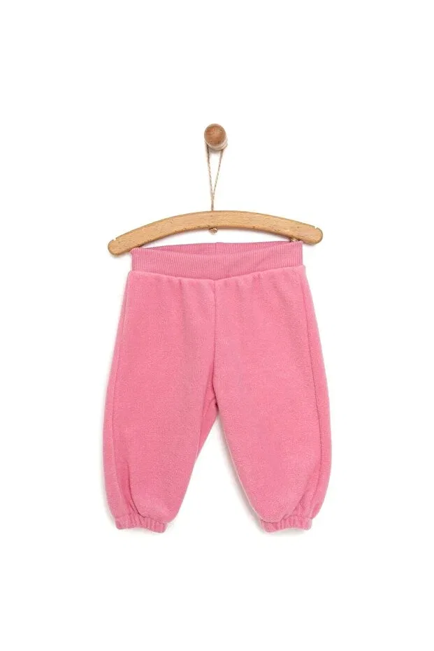 Детские штаны для девочек из флиса Hellobaby basic fleece trousers for baby girl Ebebek Hello Baby, Pink