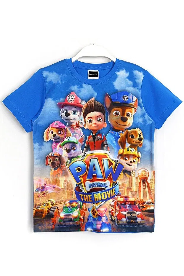 Детская футболка для мальчиков с принтом 3D Paw Patrol The Movie Dobakids, Blue