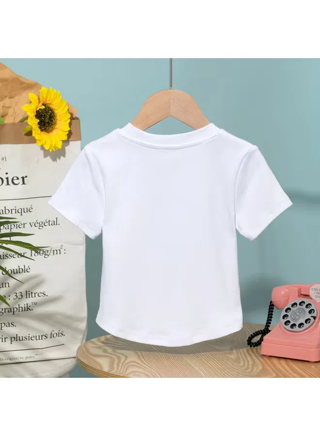 Футболка с принтом пейзажа с коротким рукавом Jeanswest, белый — фото 3