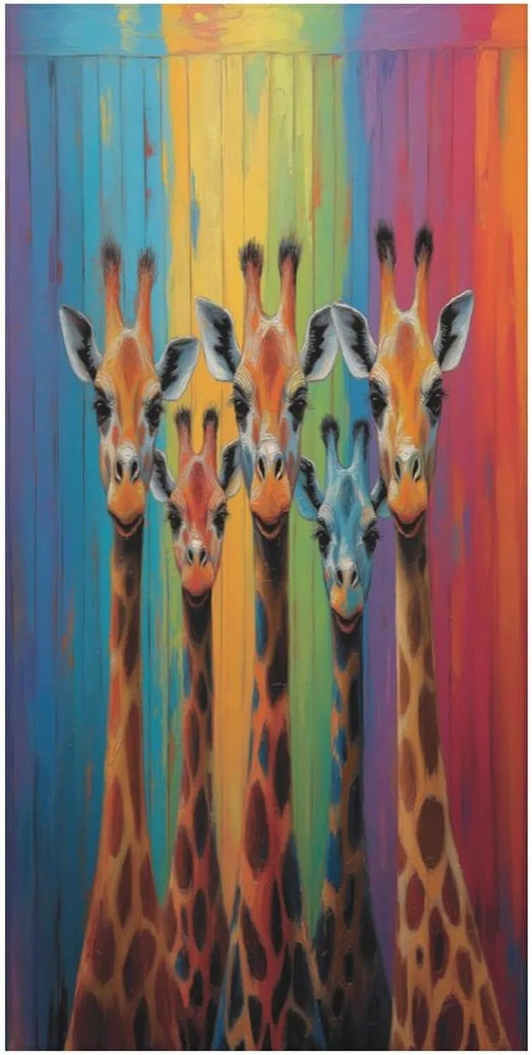 Микрофибровое полотенце для пляжа, Giraffe, 80x160 см, Stil 6 Generic