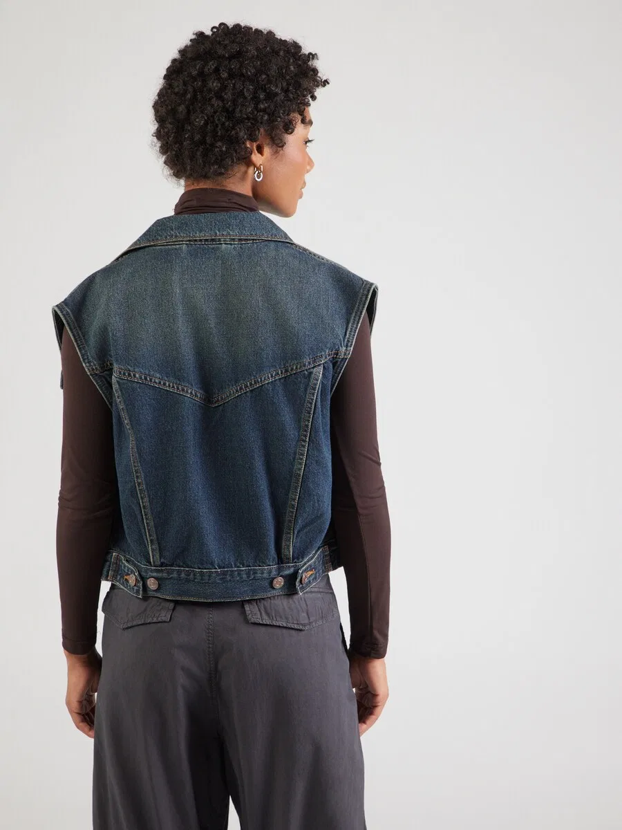 Жилет LEVI'S 'SHRUNKEN 90S' темно-синего цвета — фото 4