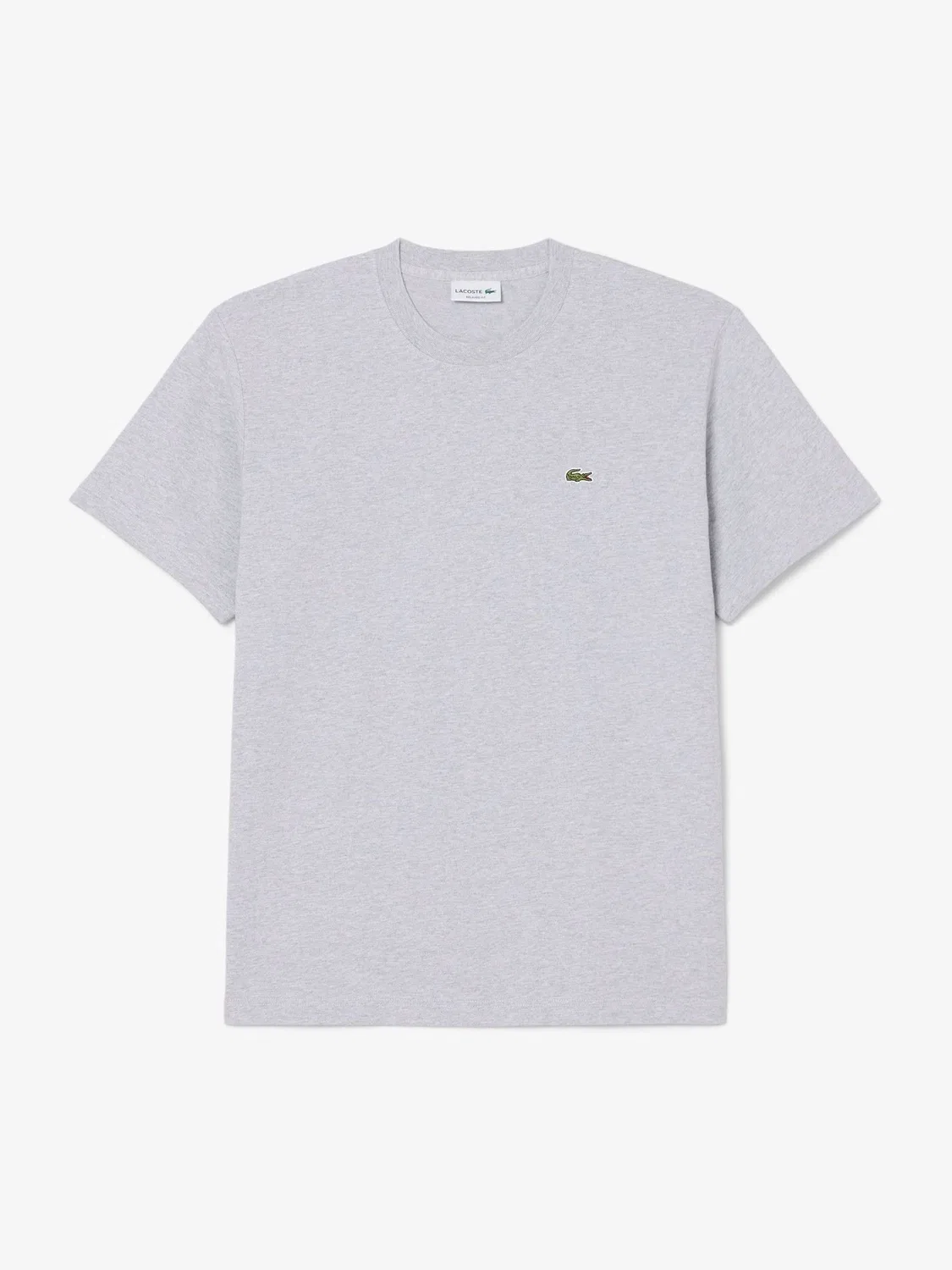 Lacoste Серая футболка свободного кроя из тяжелого джерси