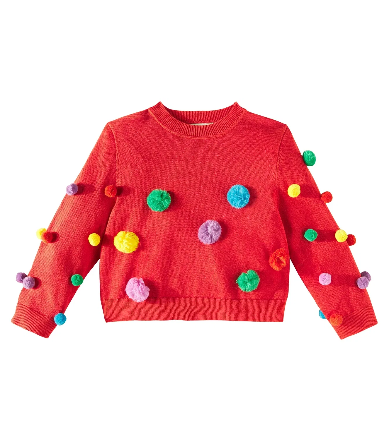 Свитер из ламе с добавлением хлопка Stella Mccartney Kids, красный