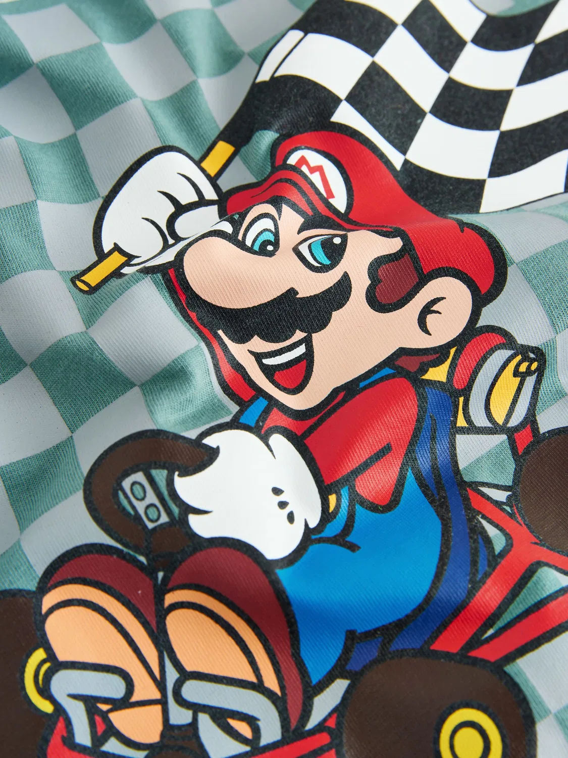 Футболка с принтом Mario, Mid Blue Next — фото 3
