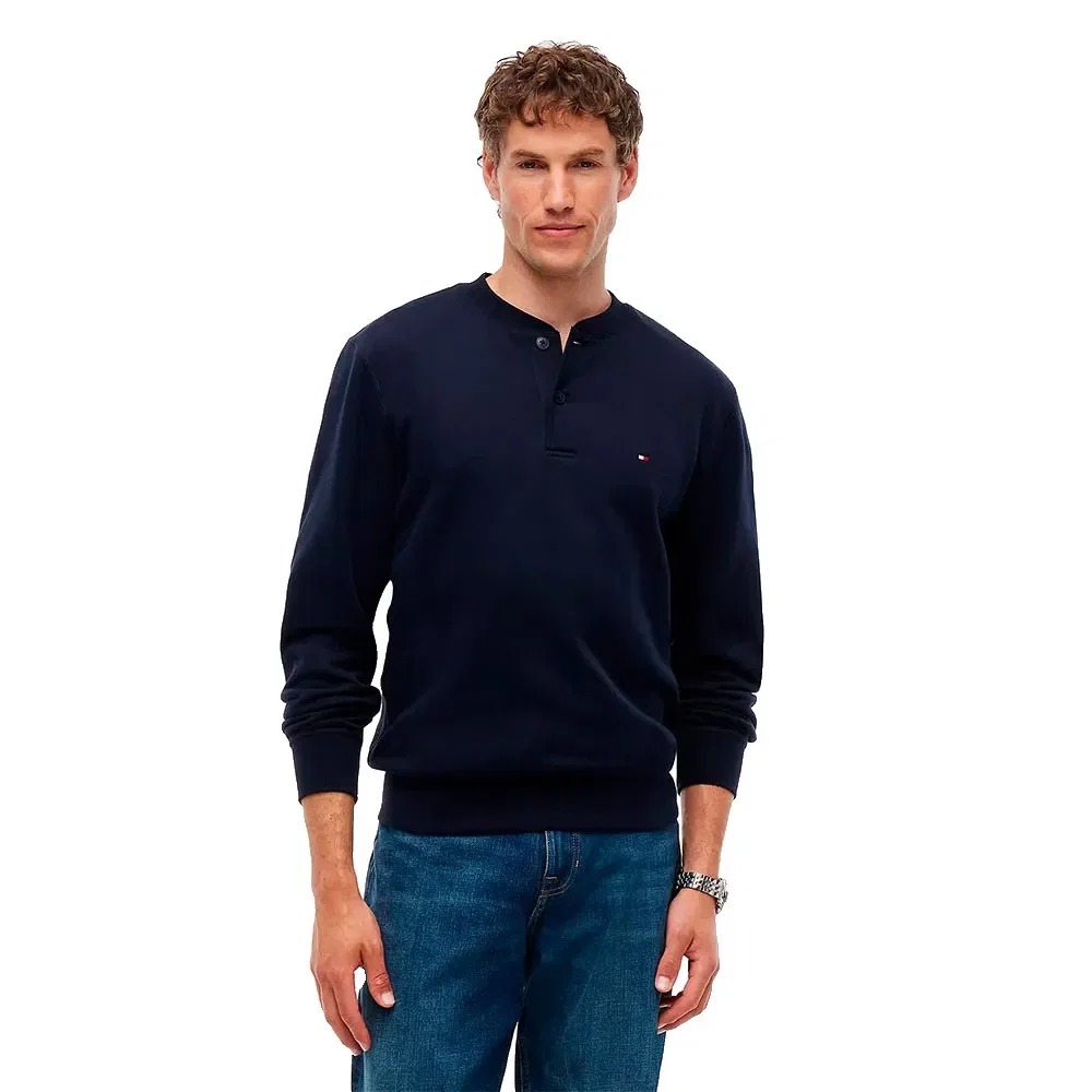 Мужской свитшот с рубашечным воротником Tommy hilfiger, Blue