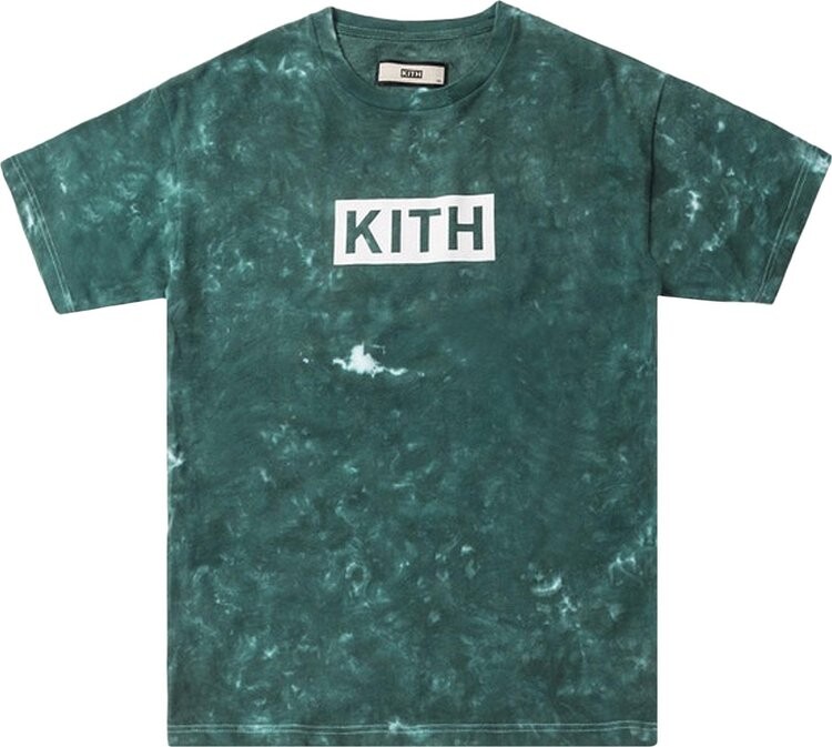 

Футболка Kith Solid Dye Tee 'Green', зеленый