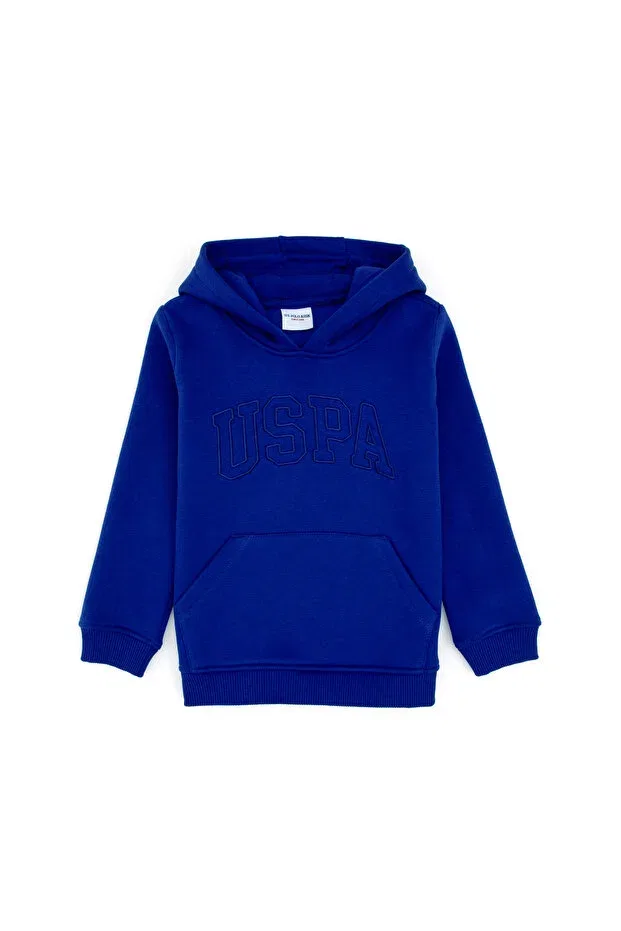 Детское худи для девочек базовое U.S. Polo Assn., Purple — фото 3