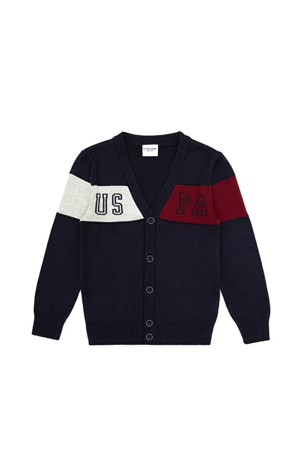 Детский кардиган с длинным рукавом U.S. Polo Assn., Navy Blue