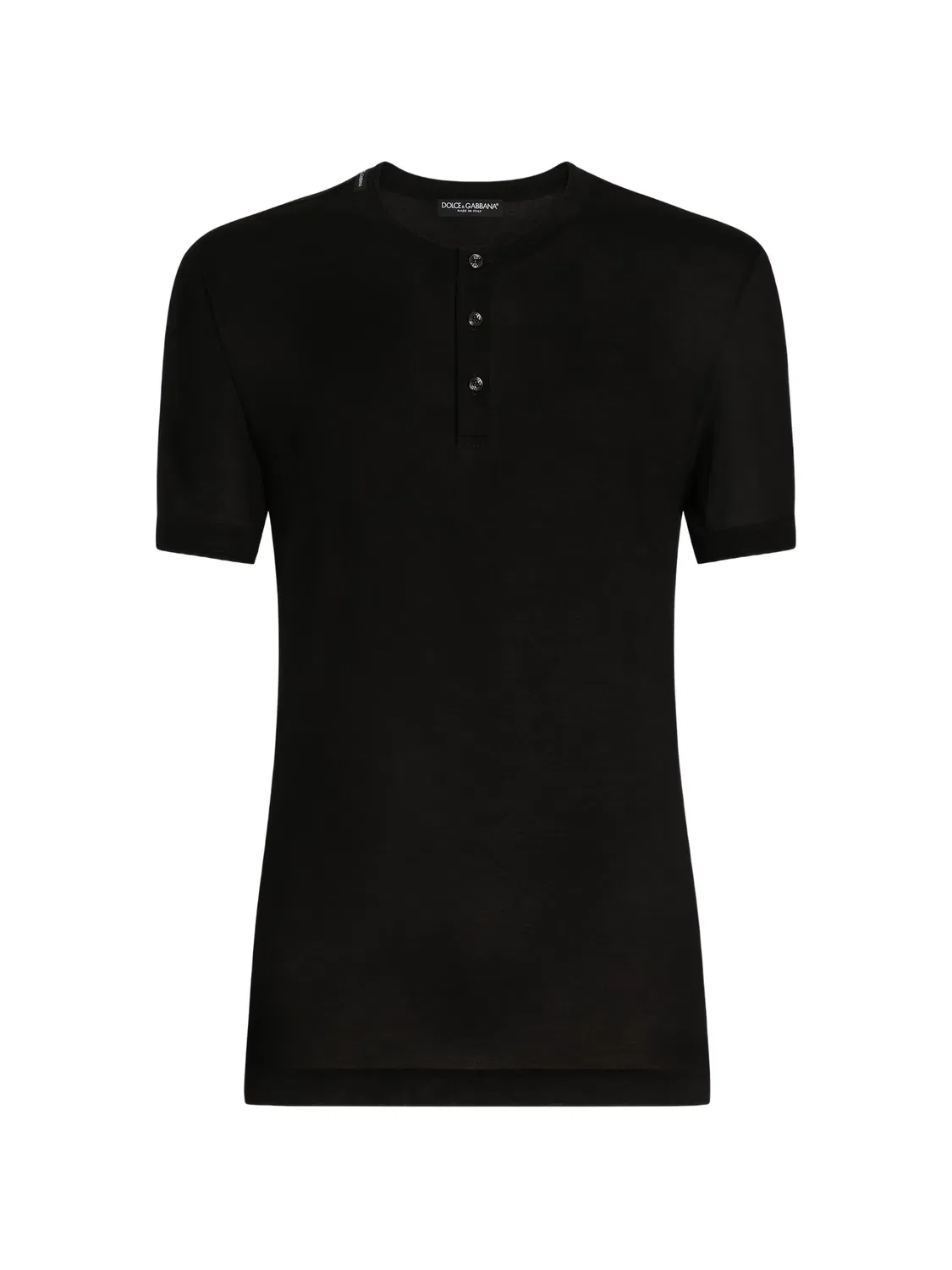 Футболка Serafino шелковая Dolce & Gabbana, черный