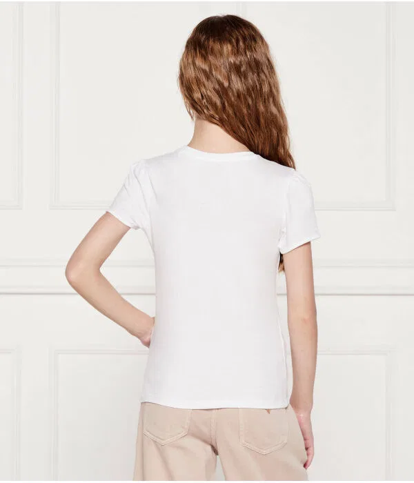 Детская футболка для девочек хлопковая Regular Fit Guess, белый — фото 3