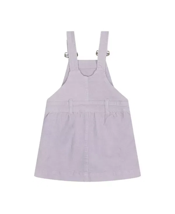 Детское платье-сарафан для девочек с принтом Fog Corduroy Overall Dress Dotty Dungarees, серый — фото 2